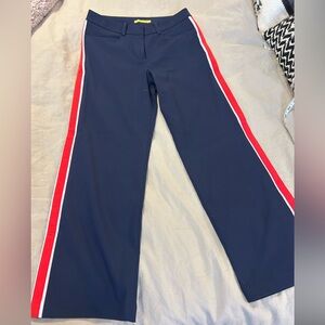 Navy women’s pants  with Red and White Stripes